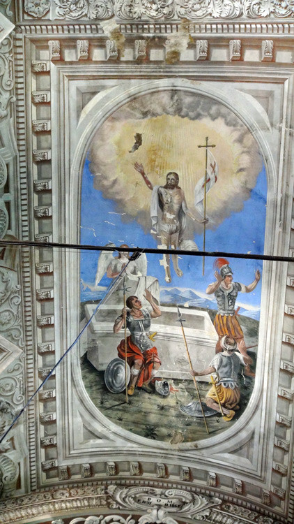 Le plafond de l'église Saint-Pierre & Saint-Paul à Piedicroce