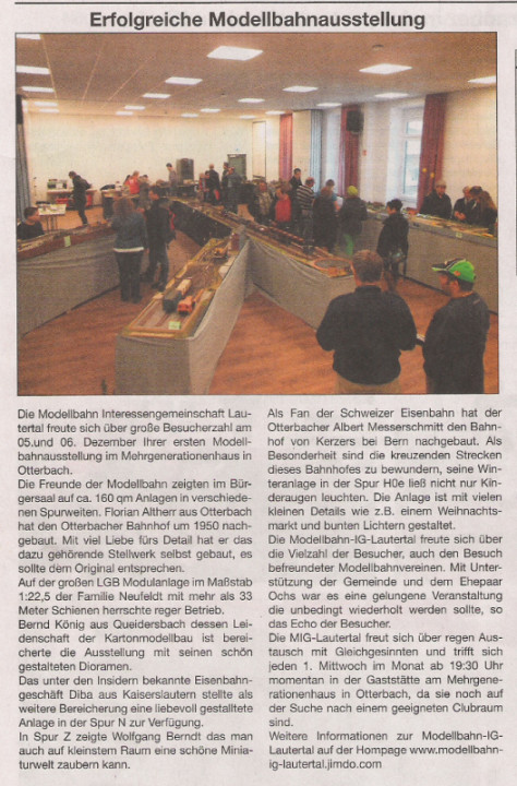 Quelle: "Stadt- und Land-Kurier" Ausgabe 51/2015 vom 17. Dezember 2015