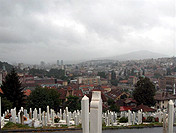 Friedhof Alifakofac - Blick auf Sarajevo