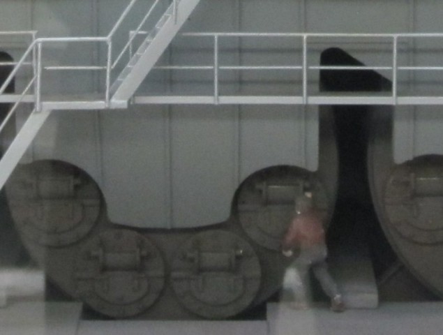 Nave mercantile: dettaglio caldaia e caldaiasta.