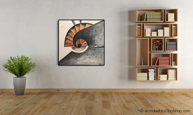 Weg nach unten Teil 8 - 80 x 80 cm
