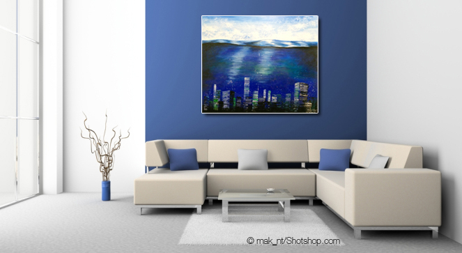 Oceancity - 100 x 100 cm