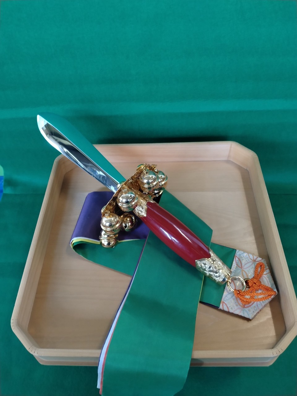 値下げ　丸に三つ柏　骨董　幕　能楽　神職 10096968_1.jpg