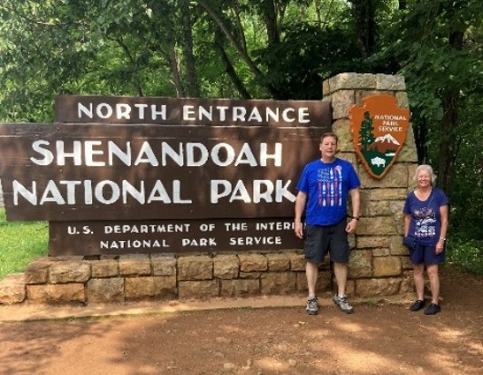 PSC sure got around thTed & Paula and PSC Patch drove through Shenandoah National Park in Virginia