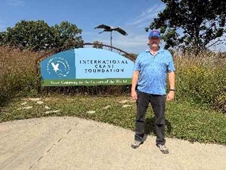 PSC Ball Cap visited the International Crane Foundation in Wisconsin with Ted R