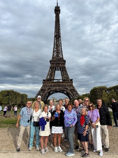 PSC Neck Wallet and The Piccadilly Gang at the  Eiffel Tower