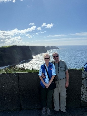 PSC Vest took in the view of the scenic Cliffs of Moher, Ireland  with Dawn & Mike R
