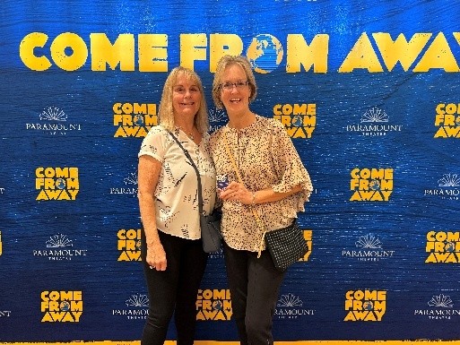 PSC Business Card saw a play “Come from Away” at Paramount Theatre in Aurora.  Vicki S & Dawn R chauffeured