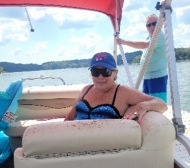 PSC Ball Cap relaxed with friends on the Nolin River Lake at Sandra A’s summer home in Kentucky