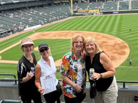PSC Business Card watched the Chicago White Sox lose to Boston while Dawn R, Nancy G, Sandy L & Gail D enjoyed the day