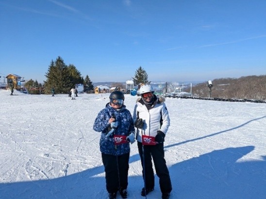 PSC Pole Flags, along with Barb W and Marla F at Chestnut MT