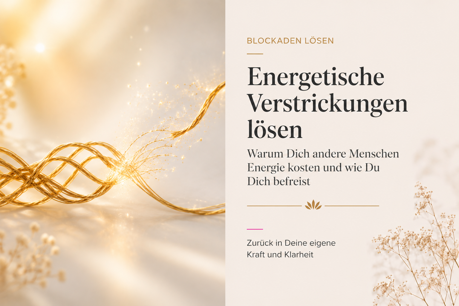 Energetische Verstrickungen lösen: Warum Dich andere Menschen Energie kosten und wie Du Dich befreist