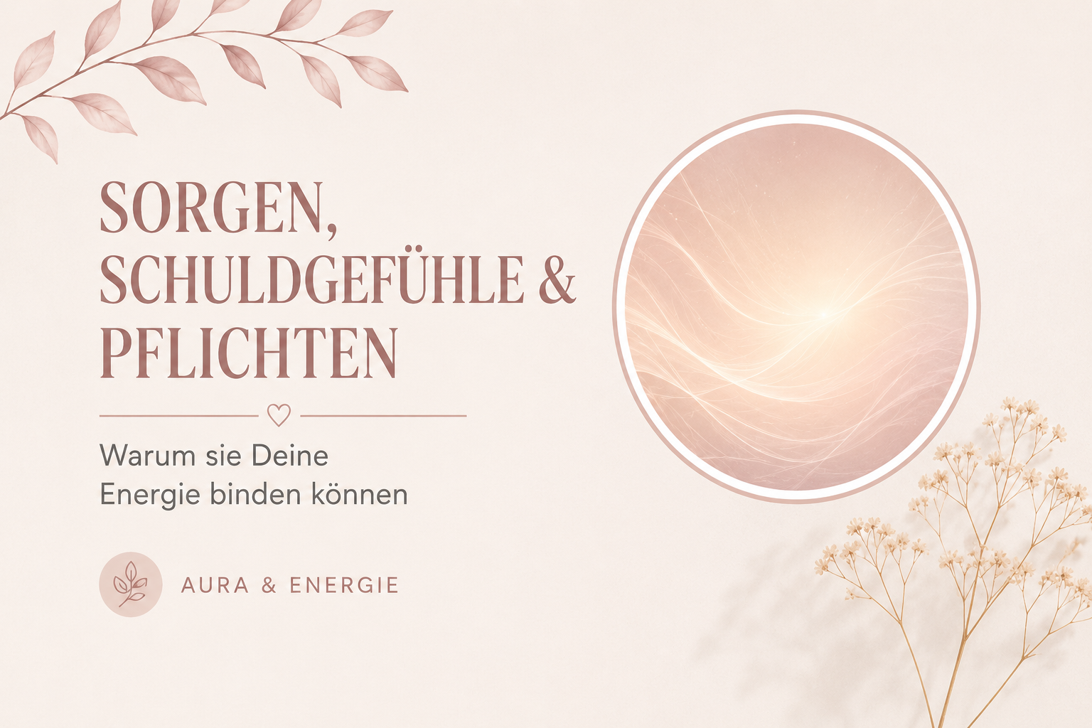 Warum Sorgen, Schuldgefühle und Pflichten Deine Energie binden können