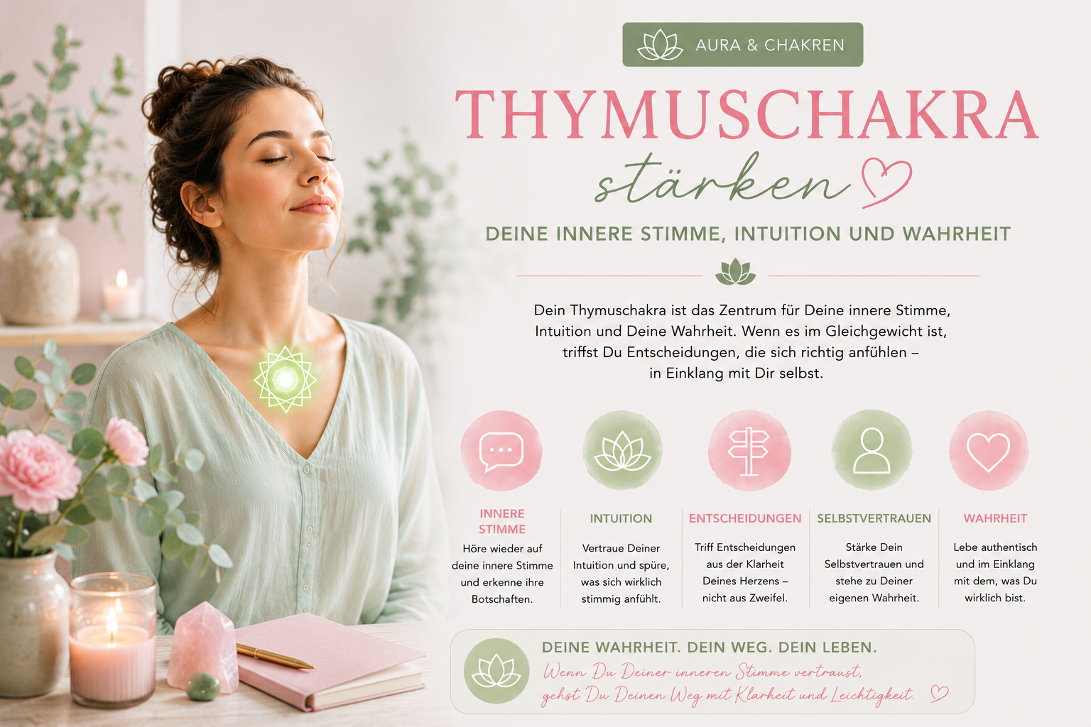 Thymuschakra stärken – Deine innere Stimme, Intuition und Wahrheit