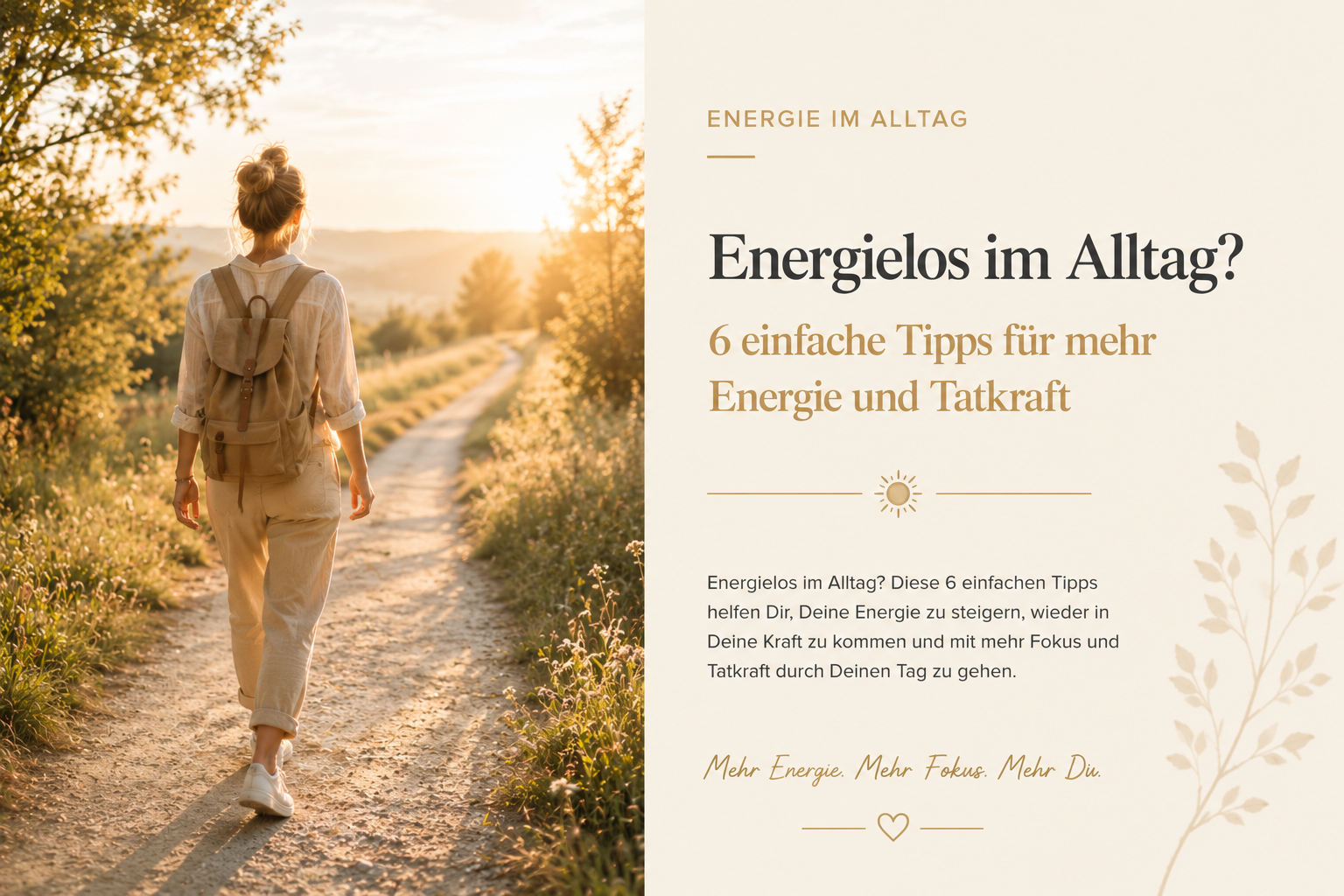 Energielos im Alltag? 6 einfache Tipps für mehr Energie und Tatkraft