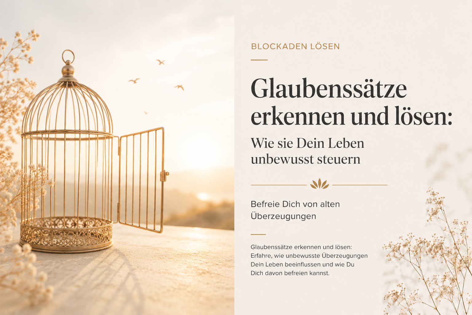 Glaubenssätze erkennen und lösen: Wie sie Dein Leben unbewusst steuern