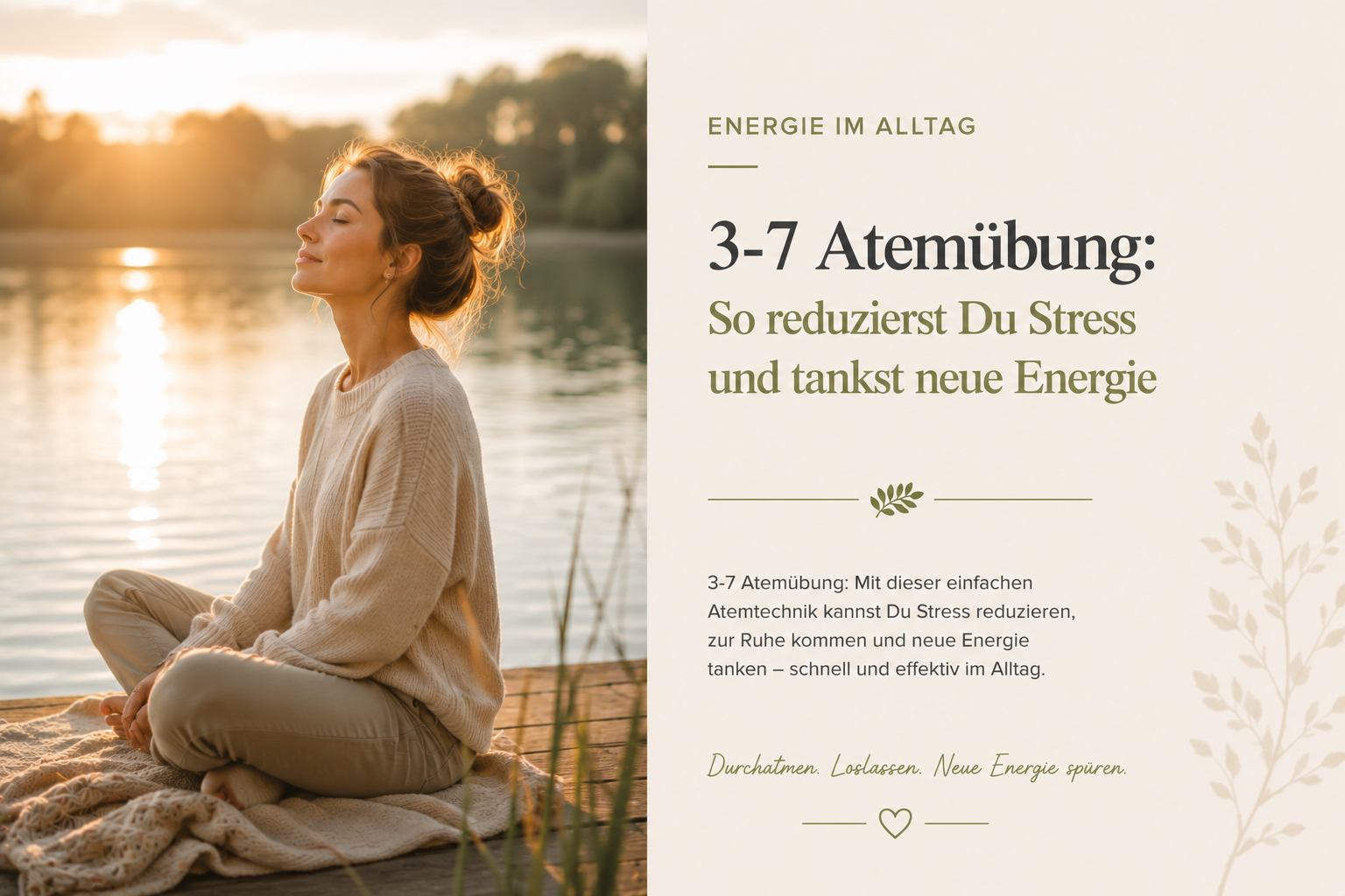 3-7 Atemübung: So reduzierst Du Stress und tankst neue Energie