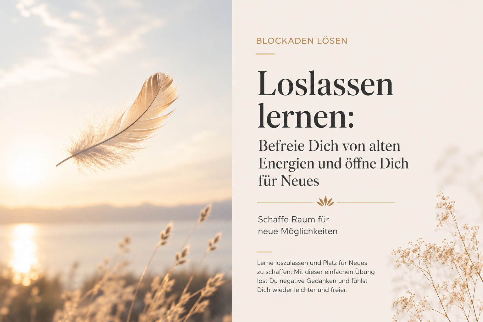 Loslassen lernen: Befreie Dich von alten Energien und öffne Dich für Neues