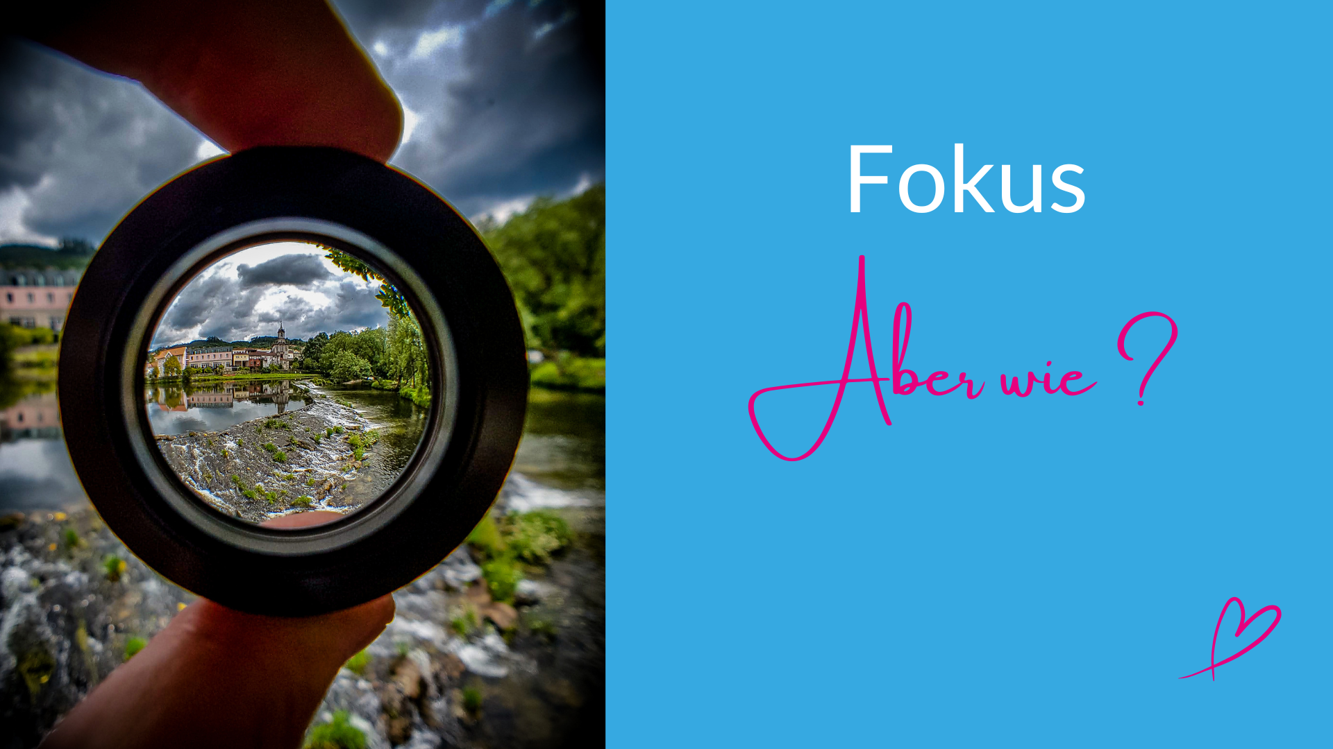 Fokus ist der Punkt, an dem sich Lichtstrahlen bündeln