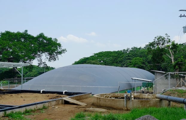 High-efficiency tropicalized anaerobic digester for livestock manure