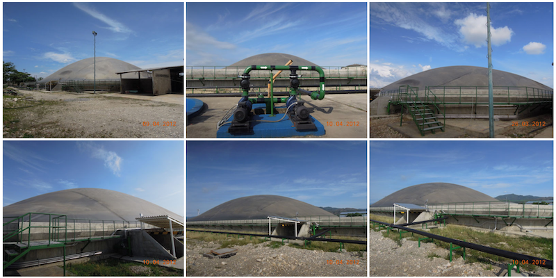 CSTR lagoon digester - biogas 