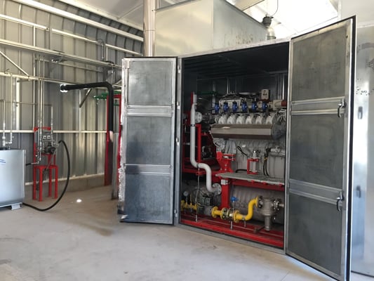 CSTR Lagoon digester poultry manure - biogas generator - Aqualimpia Engineering Germany