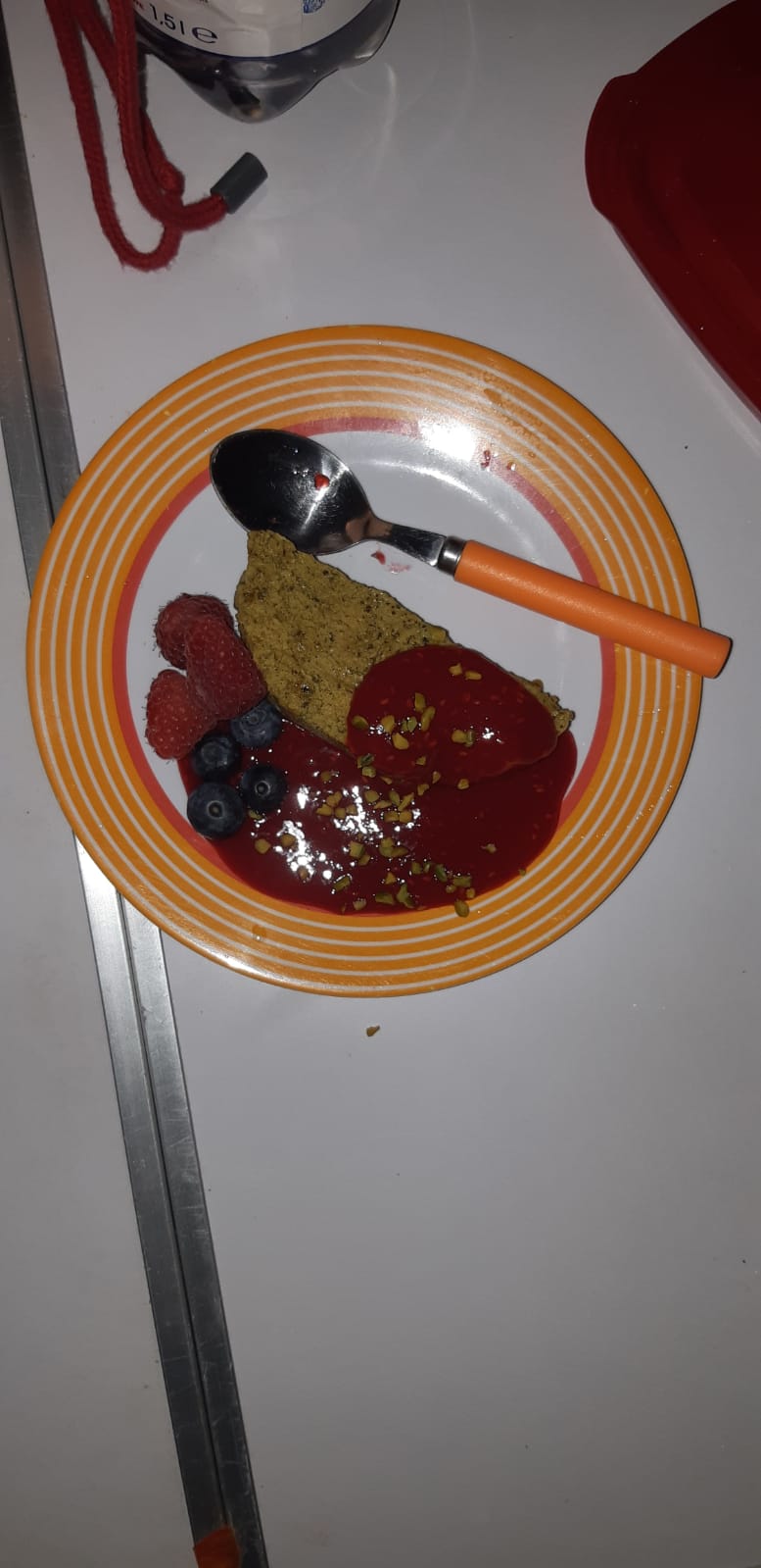 Nachtisch... Kürbisparfait... Mit Himbeere und Co. 