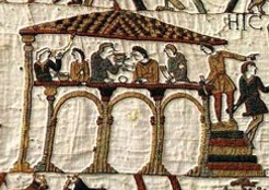 »keltisches Gelage«, Teppich von Bayeux