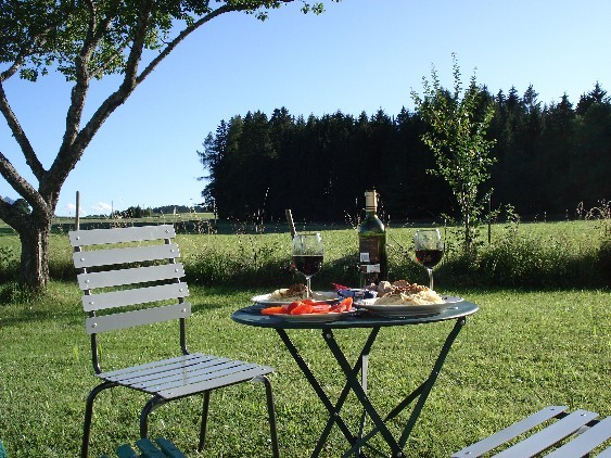 Jardin côté forêt