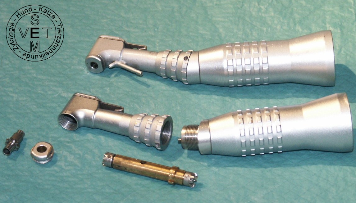 Technischer Aufbau eines Winkelstücks