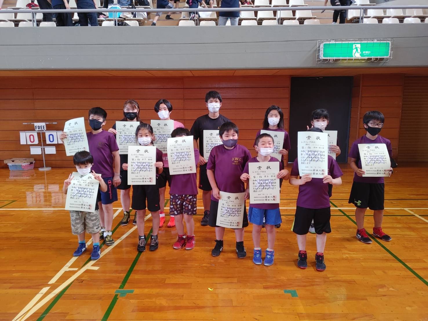 アイザック杯 第20回富山県ジュニアレスリング選手権大会 場所:滑川総合体育会館