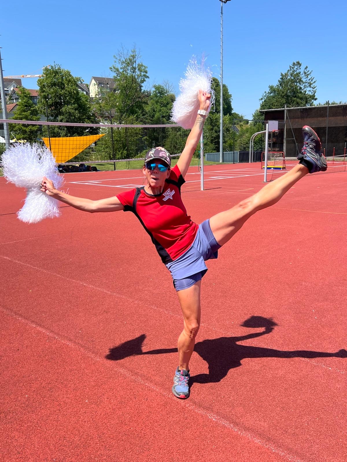 Yvonne unsere Cheerleaderin! 