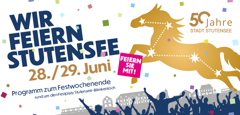 Festwochenende 50 Jahre Stutensee am 28./29. Juni 2025