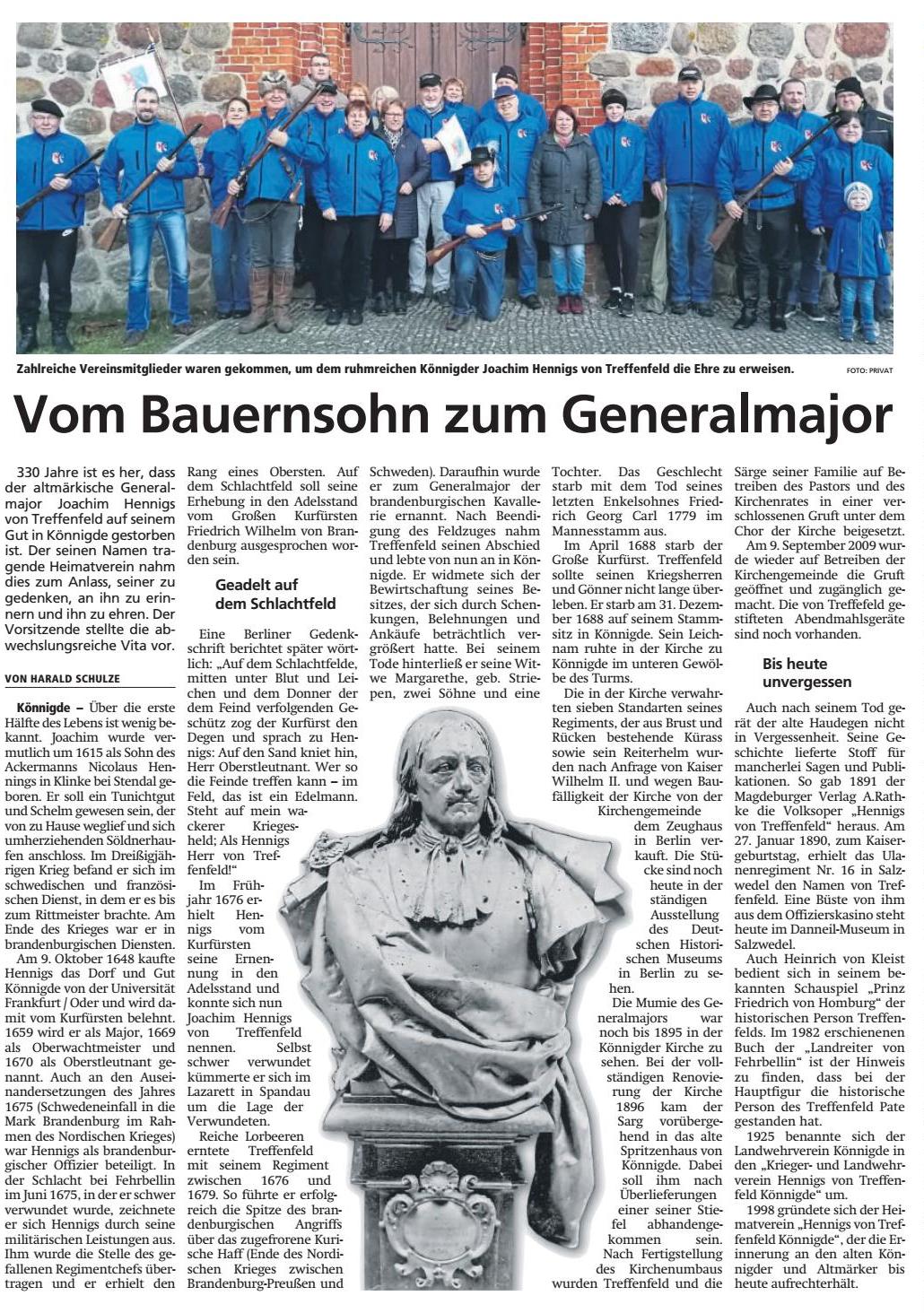 Altmark-Zeitung vom 05.01.2019, von Harald Schulze