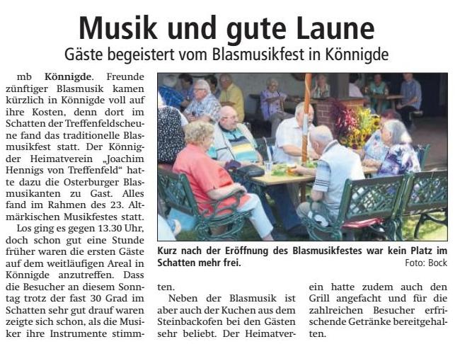 Altmark-Zeitung vom August 2018, von Maik Bock