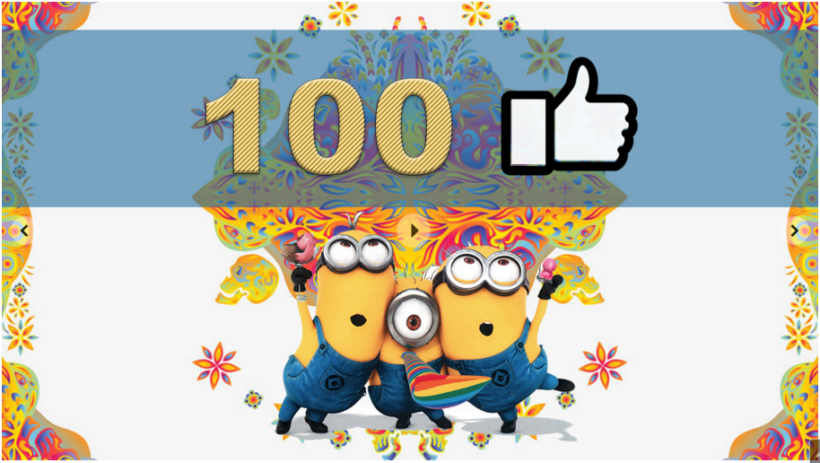 Création pour célébrer les 100Likes de notre page facebook
