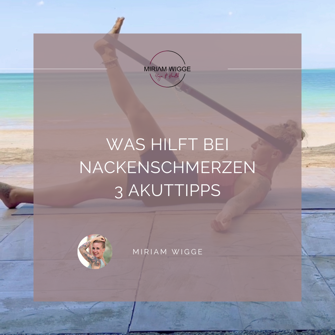 Was hilft bei Nackenschmerzen - 3 Akut-Tipps