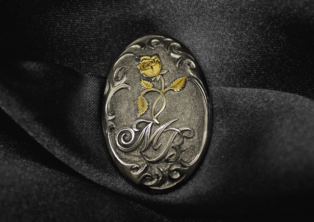 Pistolengriffkäppchen von Sommer-Exklusiv - Monogramm aus Gold - Gravur - veredelt by Sommer Exklusiv - Blaser