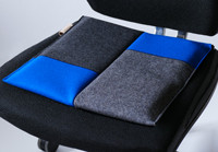 ergonomisches Sitzkissen Bürostuhl #patchwork blue/Flowmo Pad