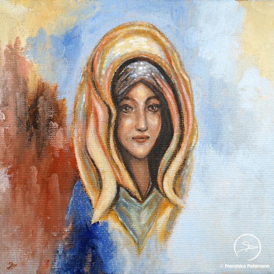 Eli I 20 x 20 cm I Acryl (Natural Earth Pigments) auf Leinwand I 2021 I Original verfügbar