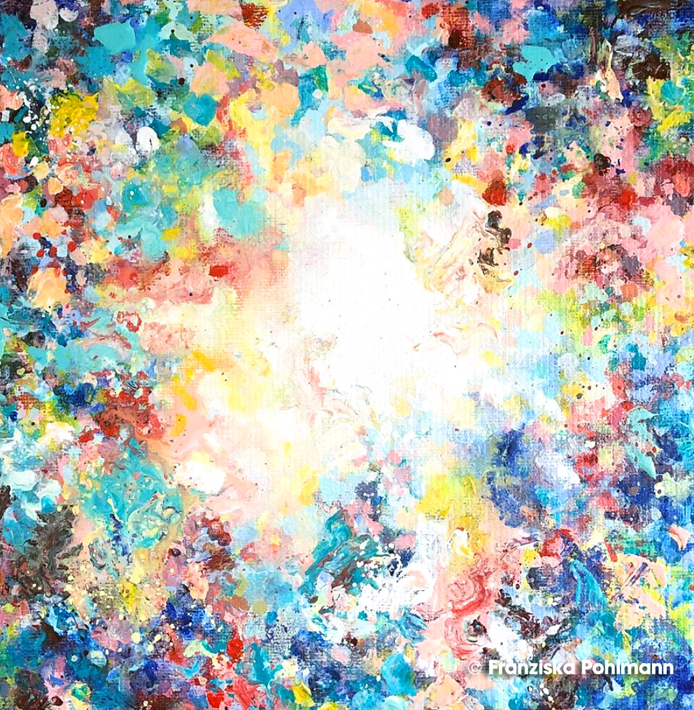 Rainbow of the Soul I 20 x 20 x 2,0 cm I Acryl auf Leinwand I 2019 I Original verfügbar