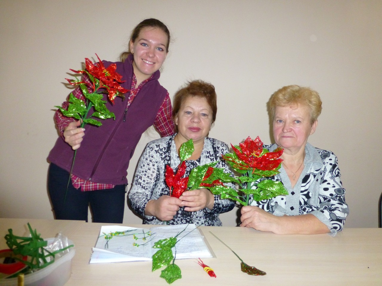22.12.2012 - Урок по сборке "Рождественской звезды"