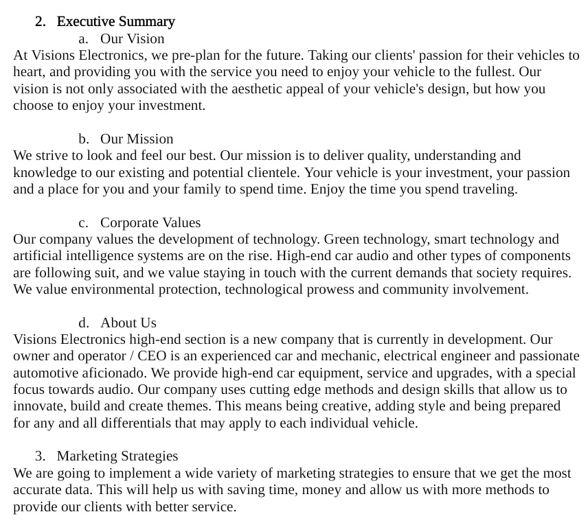 Business Plans: How Do I write an Executive Summary?