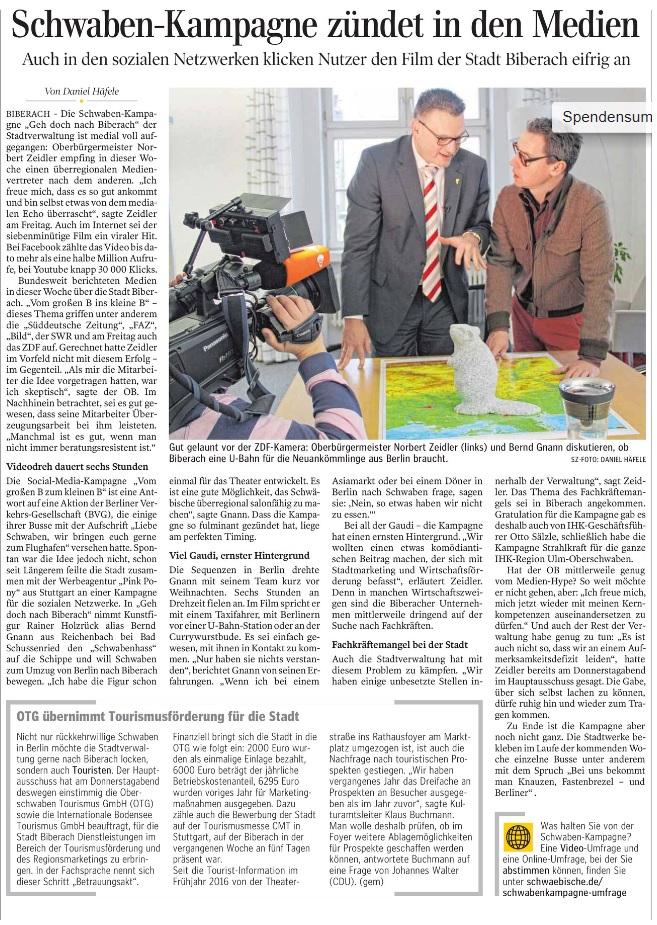 Zeitungsartikel vom 21.01.2017, SZ