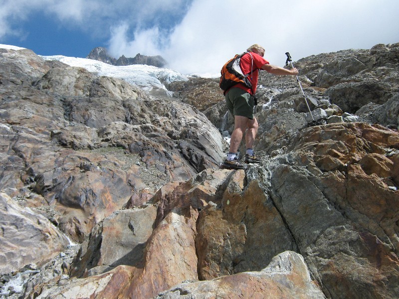 en direction du Col de Seigne