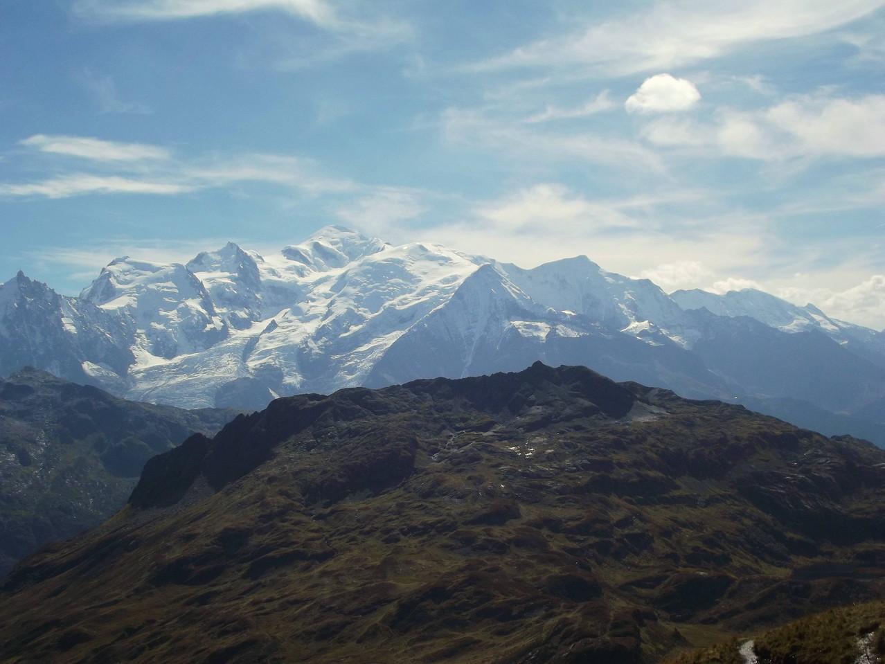 le mont blanc, toujours à contre jour ....