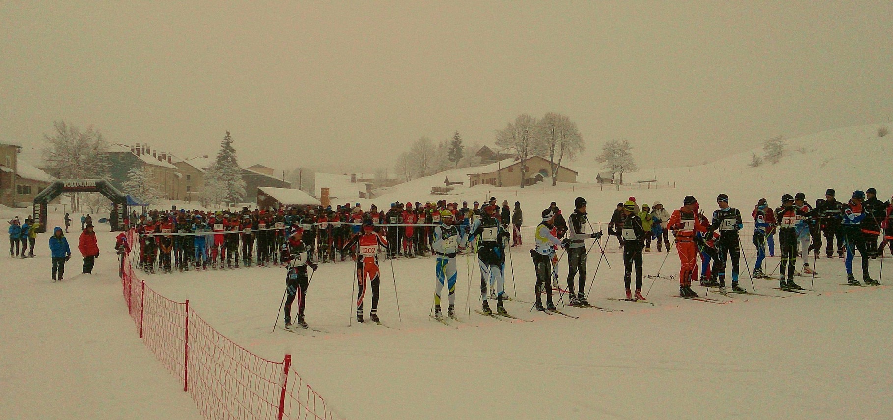 40° marathon des neiges - temps médiocre et mauvais appareil - au départ