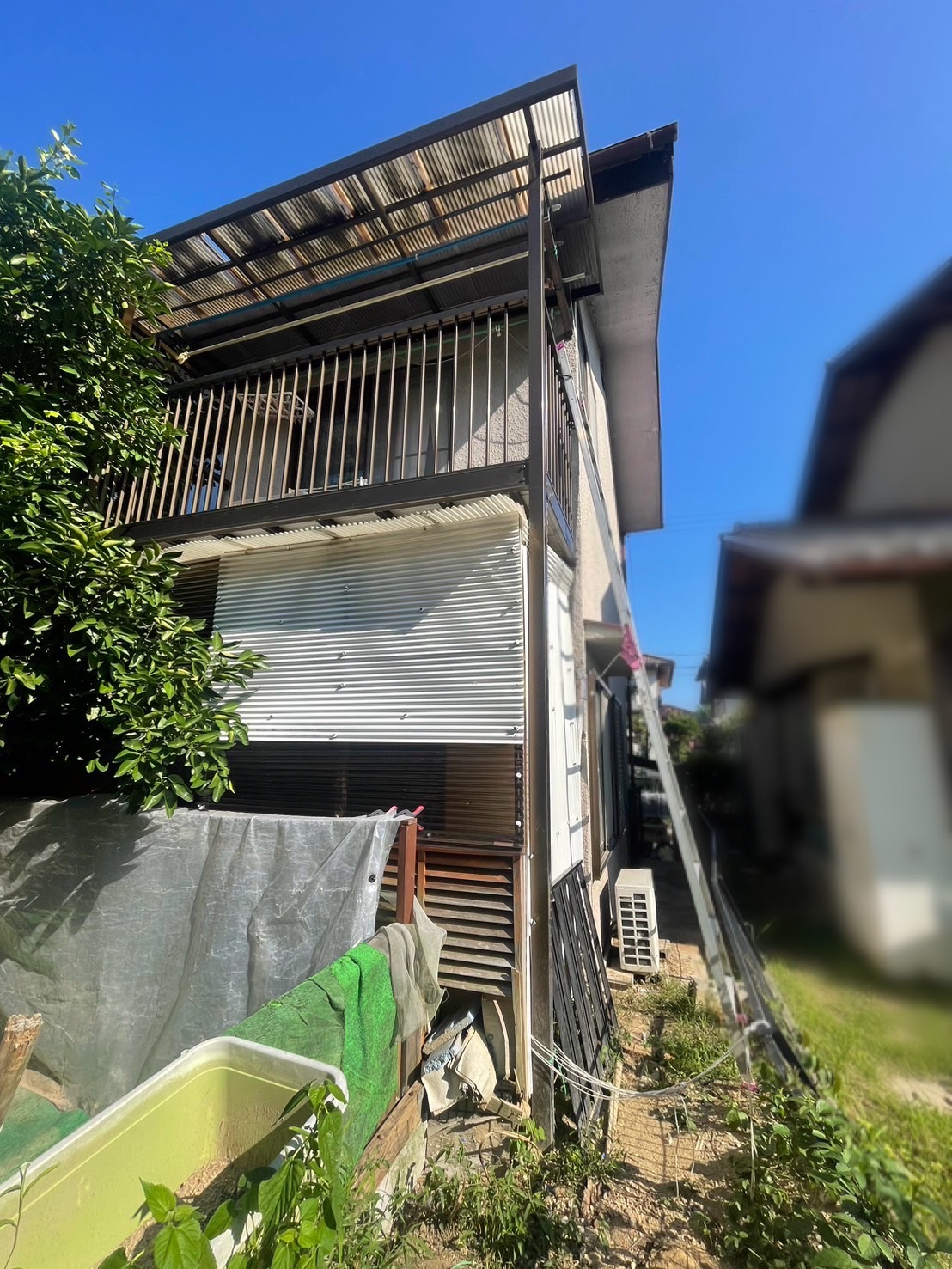 施工前（ストックヤード・フェンス）
