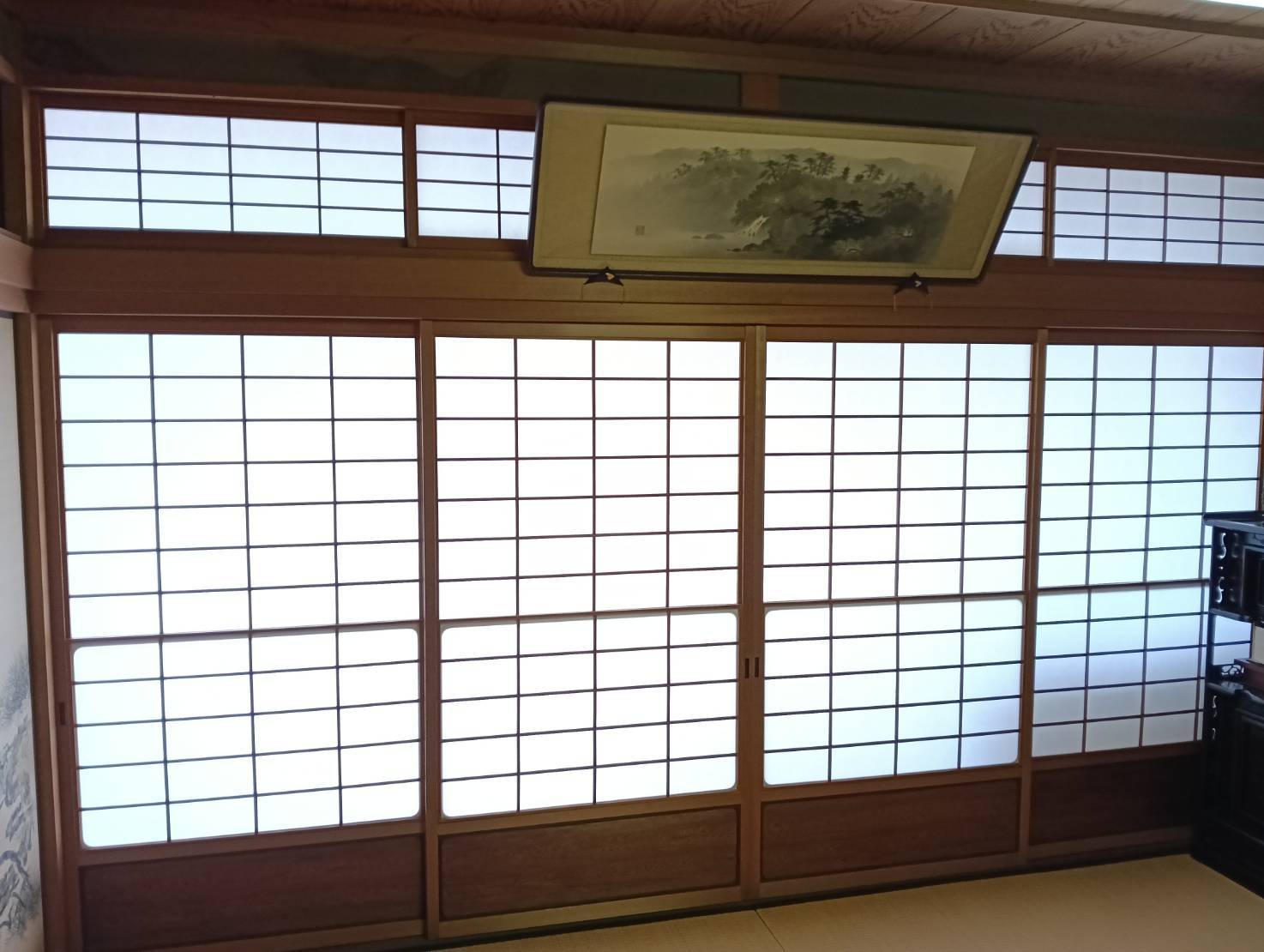 三田市　障子貼替
