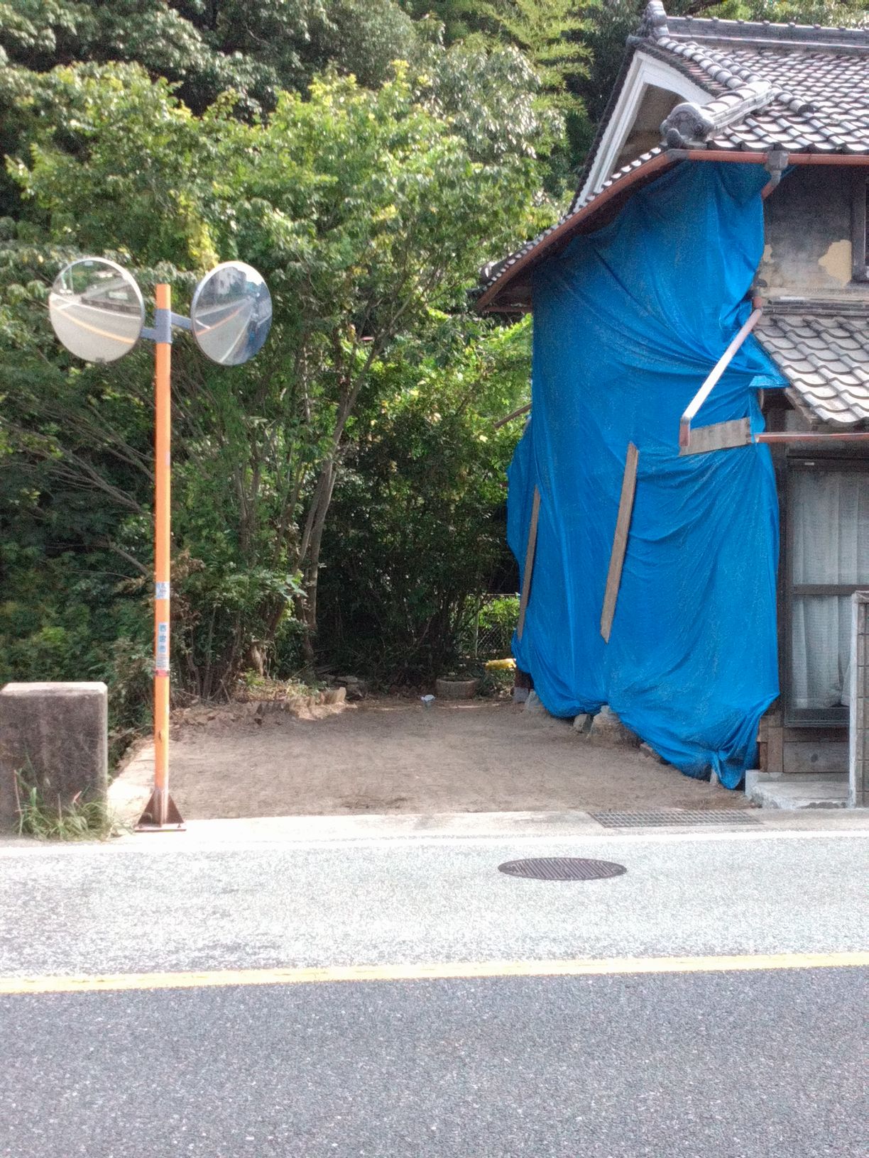 壁仕舞工事前
